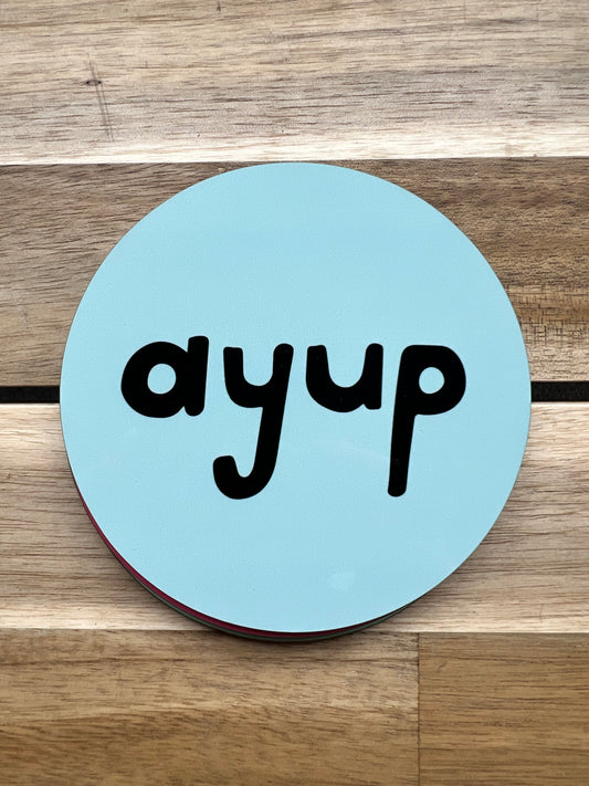 Ayup Coaster - Yorkshire Slang - Luke Horton