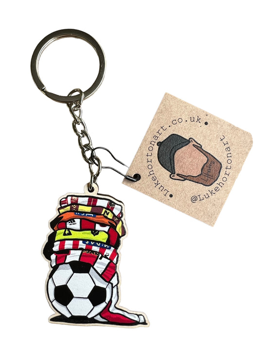 SUFC Shirts Keyring - Sheffield United Art Keyring