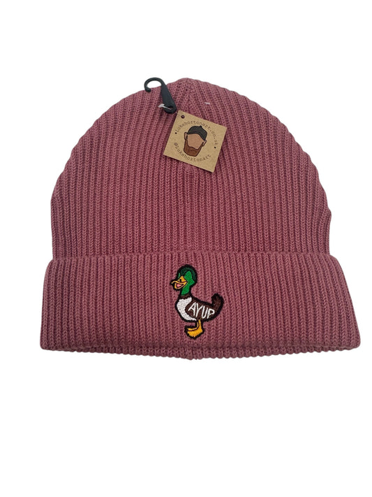 Pink Ayup Duck - Premium Beanie - Luke Horton