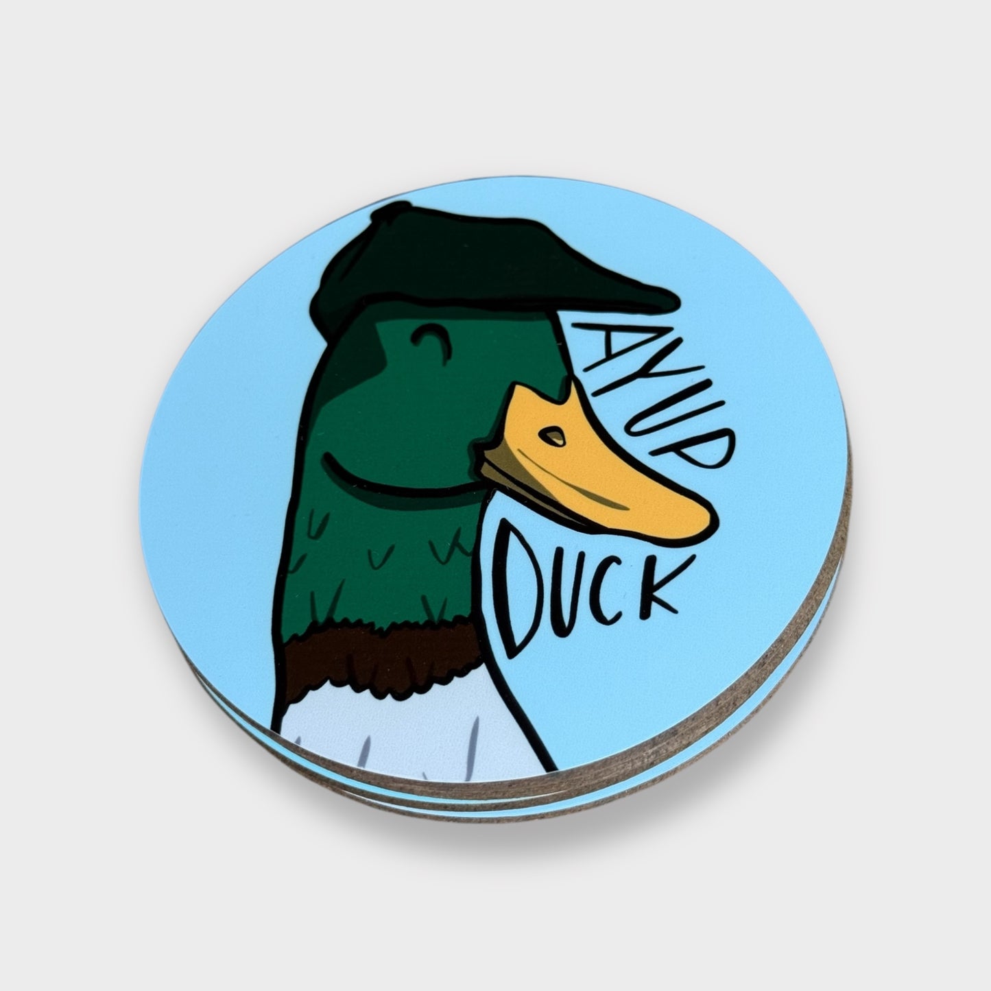 Ayup Duck Coaster V.2 - Yorkshire Slang - Luke Horton