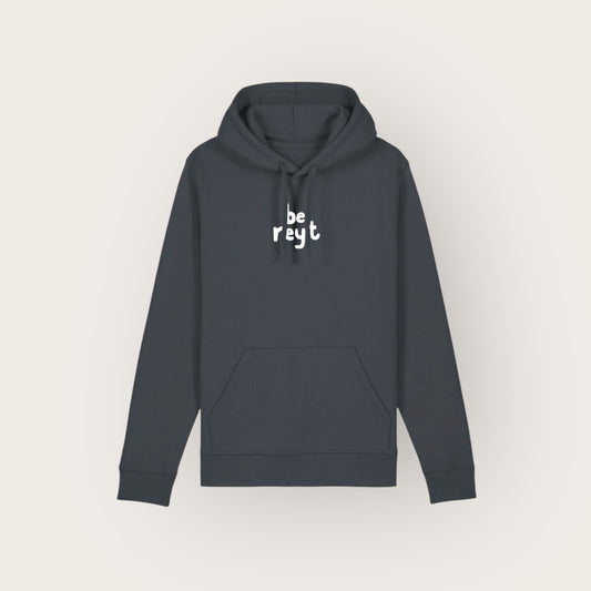 Be Reyt Drummer Hoodie - India Ink Grey