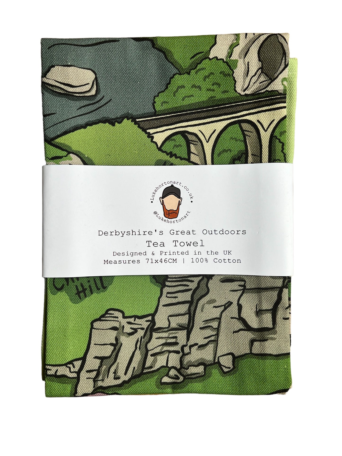 Derbyshire's Great Outdoors - Tea Towel - Luke Horton