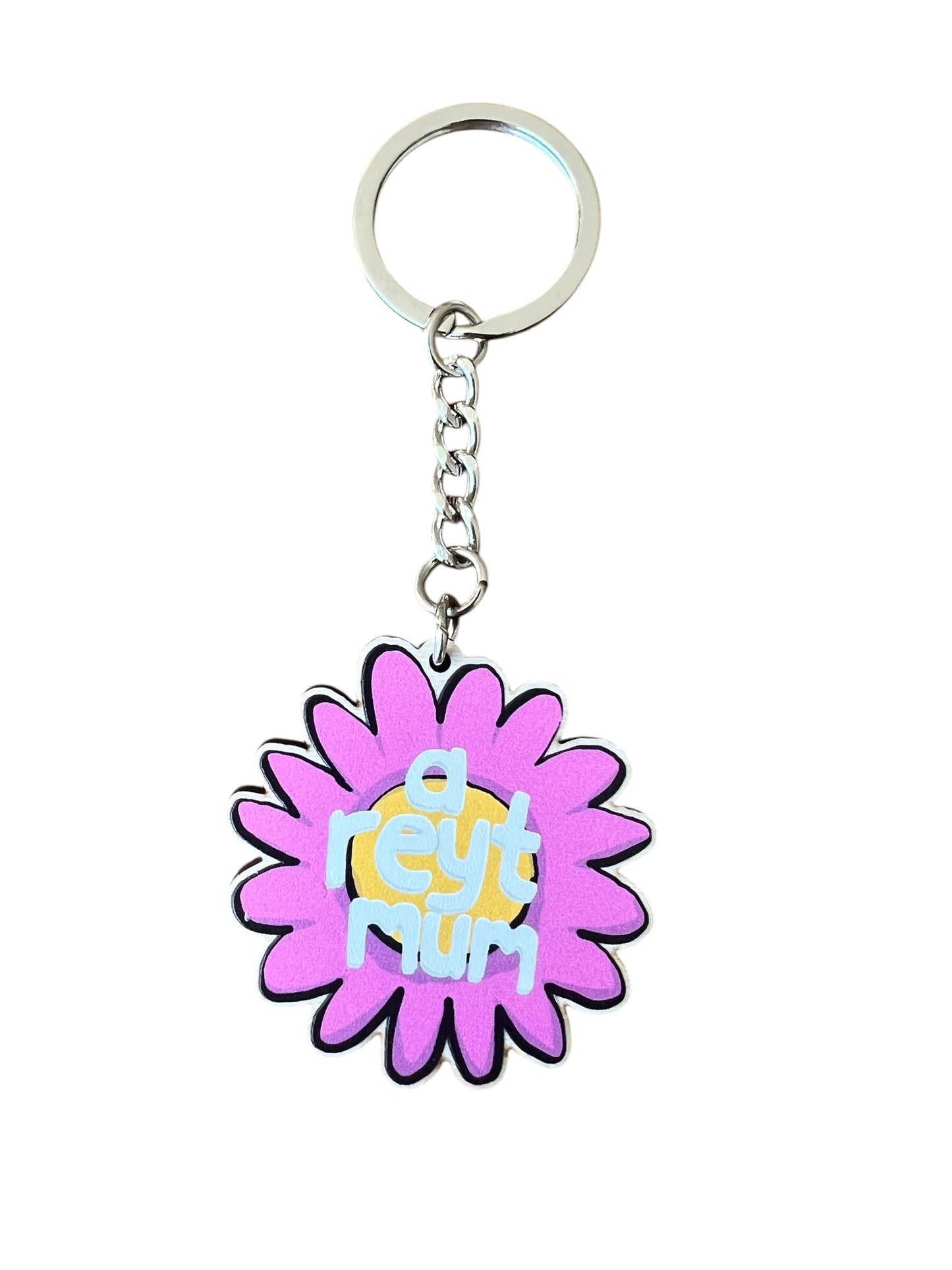 A Reyt Mum - Art Keyring