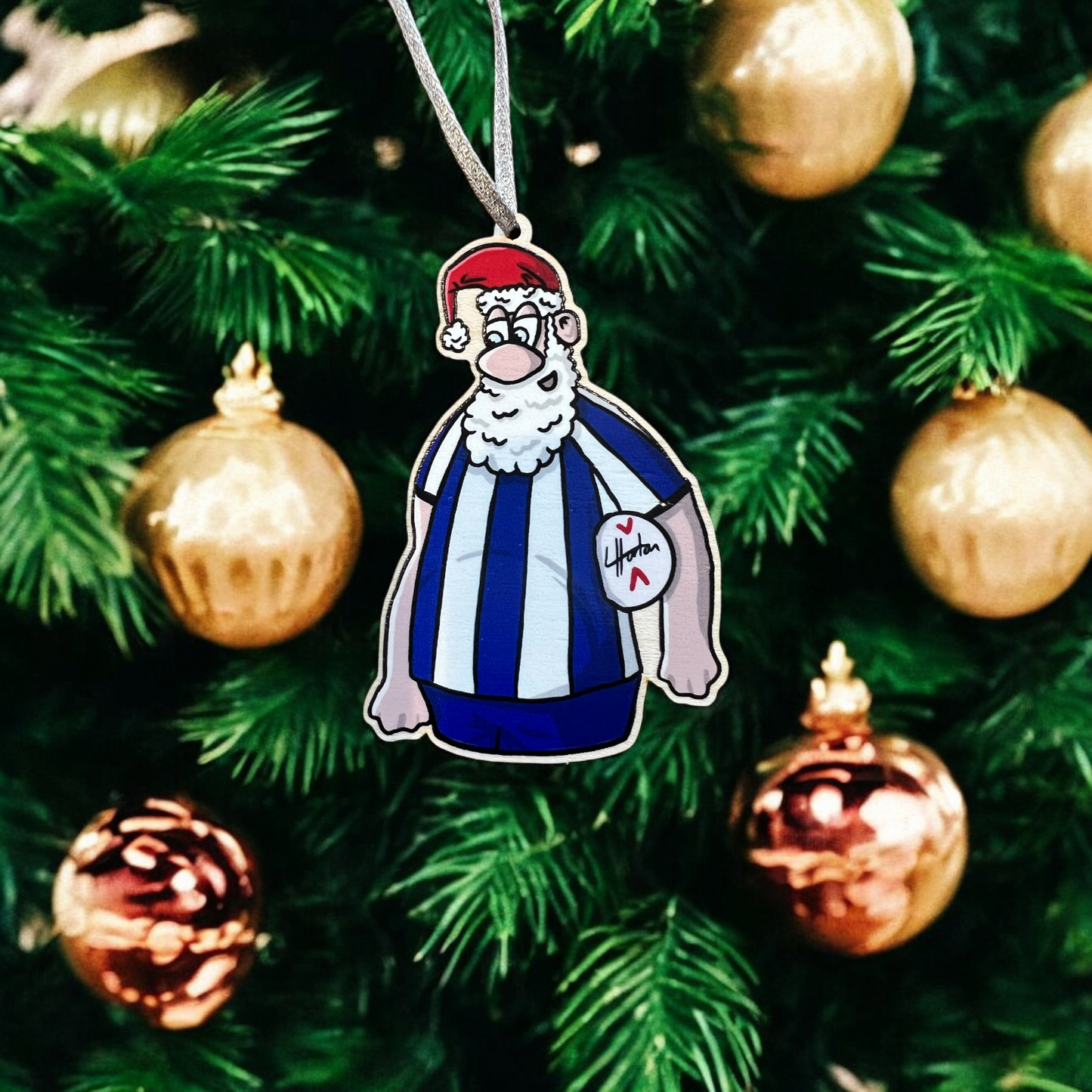 Santa the Owl - SWFC Bauble - Christmas Bauble