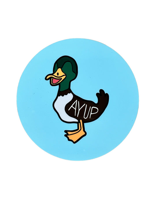 Ayup Duck Coaster - Yorkshire Slang - Luke Horton