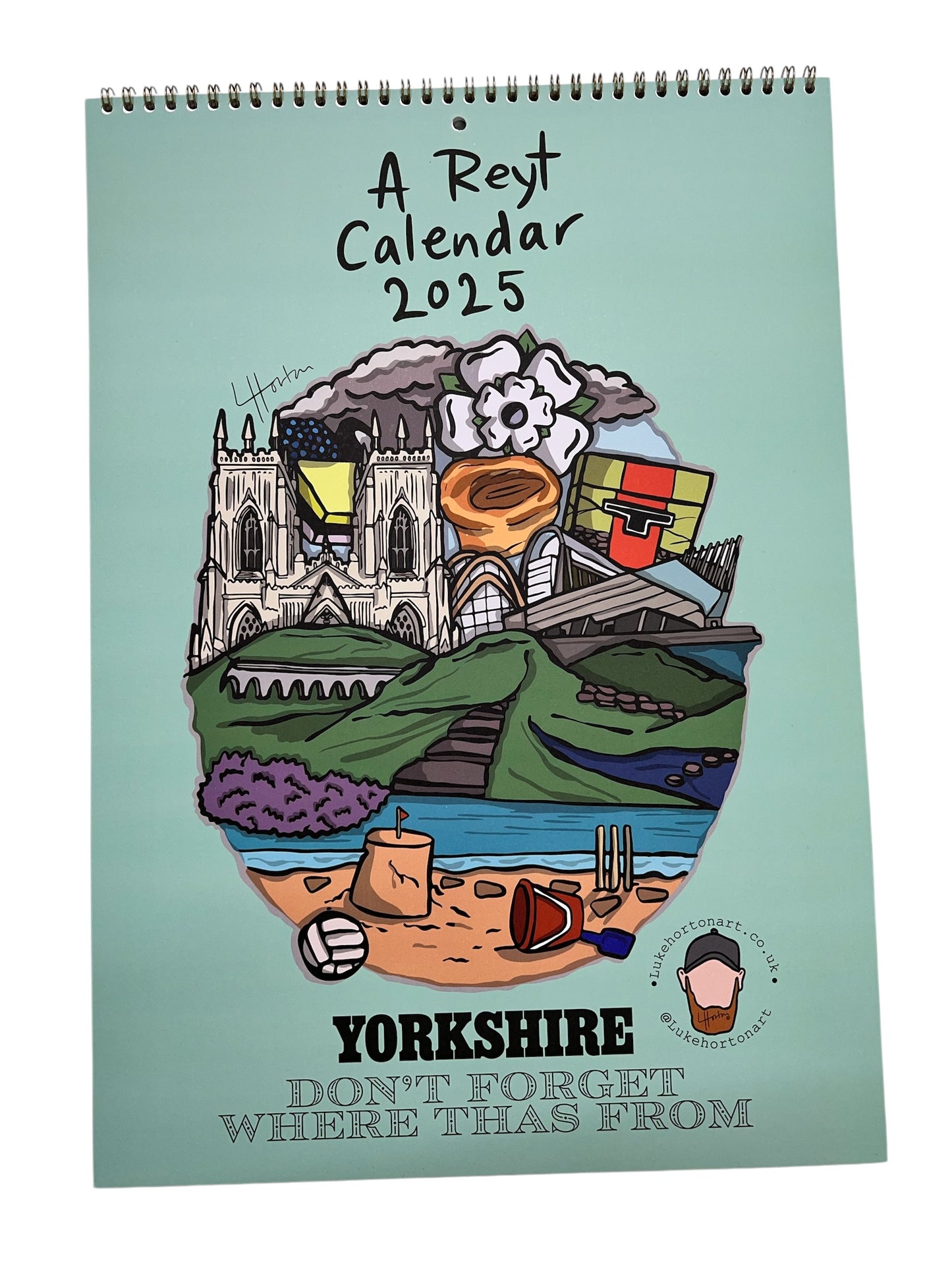 A Reyt Calendar 2025 - Yorkshire Slang Art Calendar - LukeHorton Art