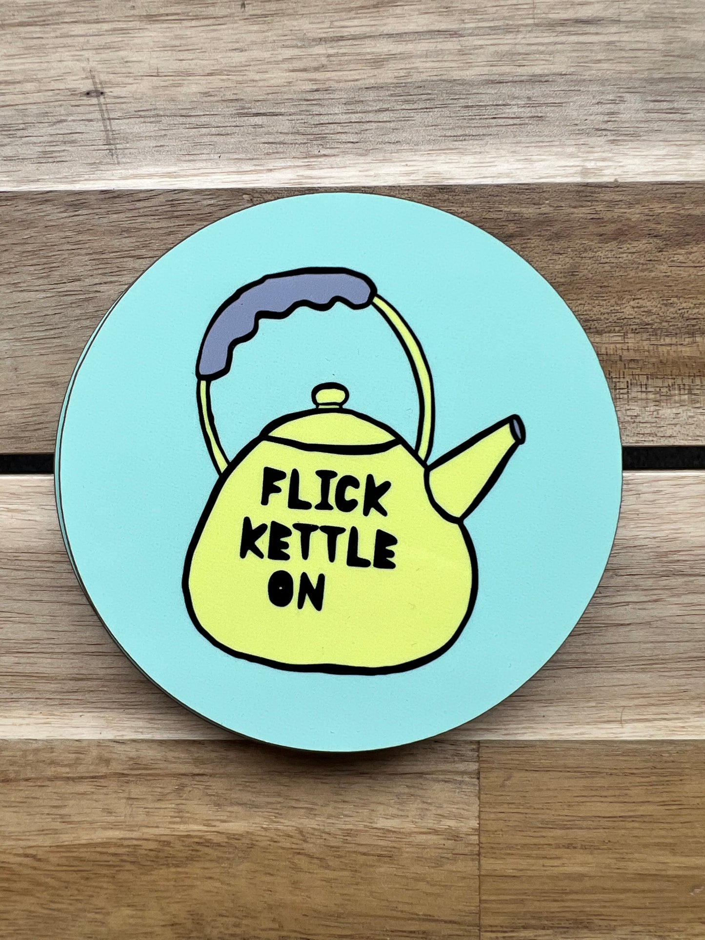 Flick Kettle On Coaster