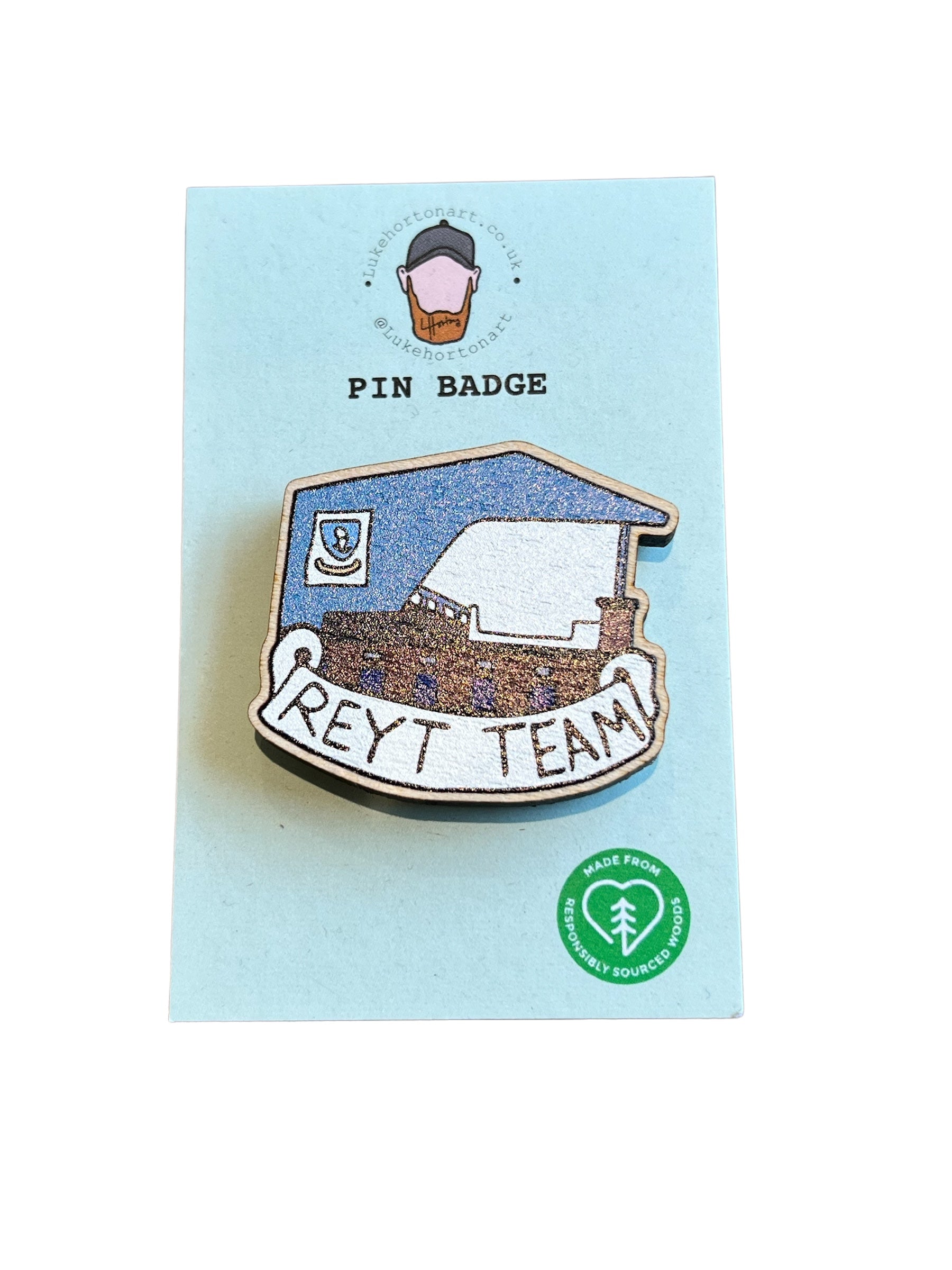 SWFC Reyt Team - ECO Pin Badge - LukeHorton Art – Luke Horton Art