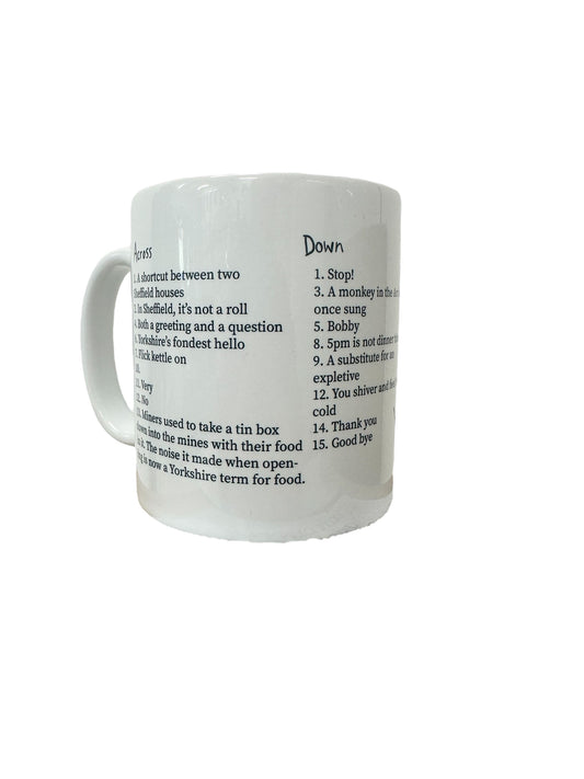 A Yorkshire Crossword Mug  - Yorkshire Mug - Luke Horton