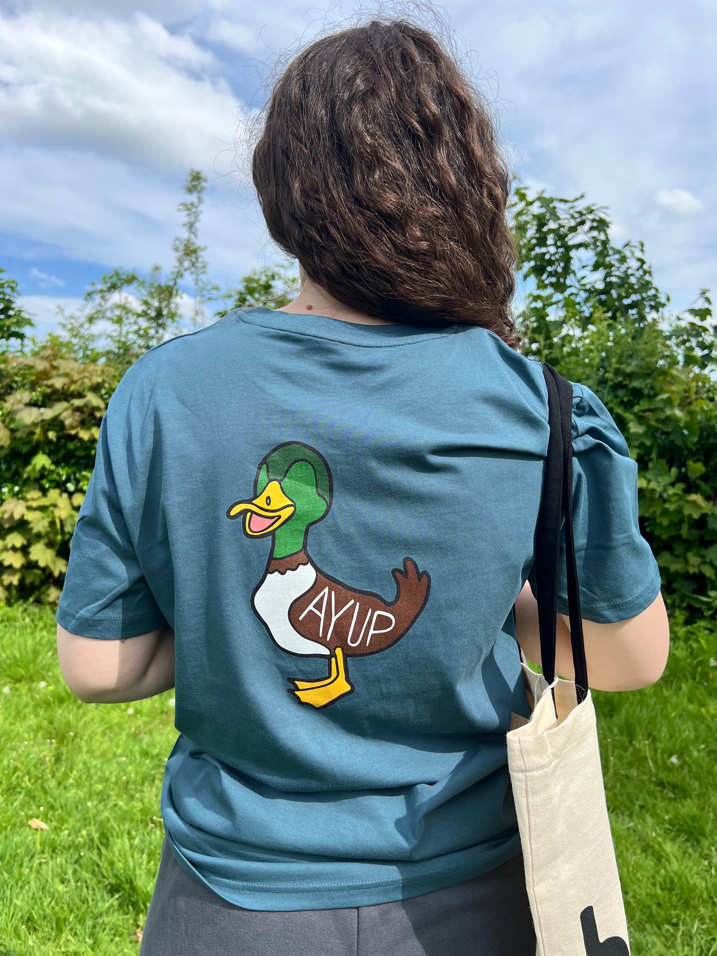 Ayup Duck - Yorkshire Slang Art Unisex T-Shirt - Luke Horton