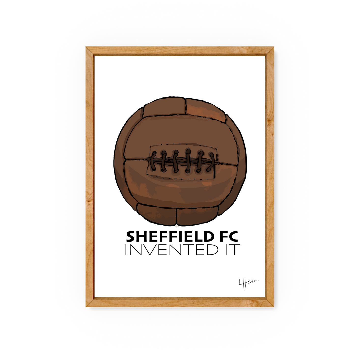 Invented It - Sheffield FC Art Print - Luke Horton