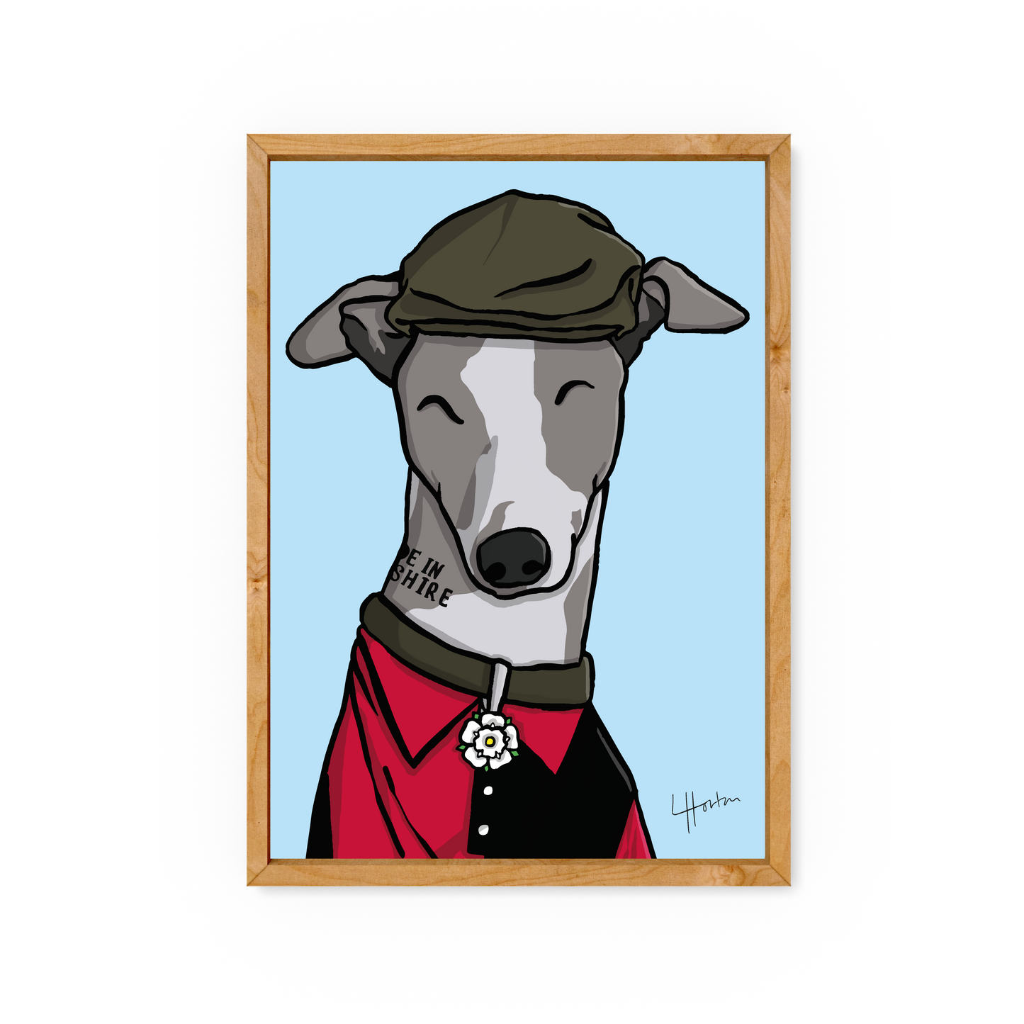 Jack The Whippet - Sheffield FC Art Print - Luke Horton