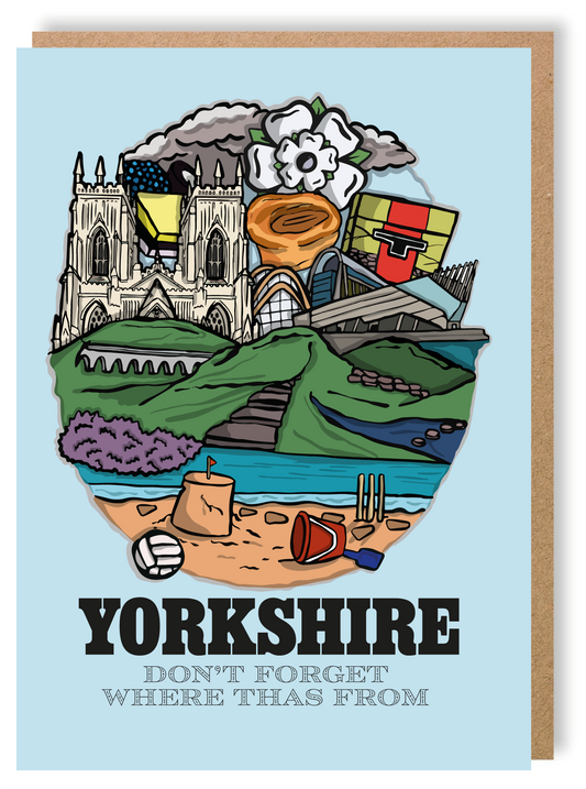 Don't Forget Where Thas From - Greetings Card - LukeHorton Art