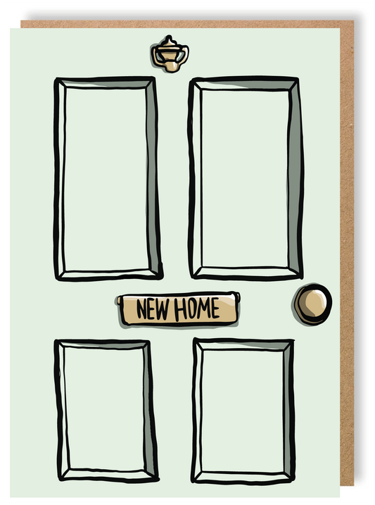 New Home Door- Greetings Card - LukeHorton Art