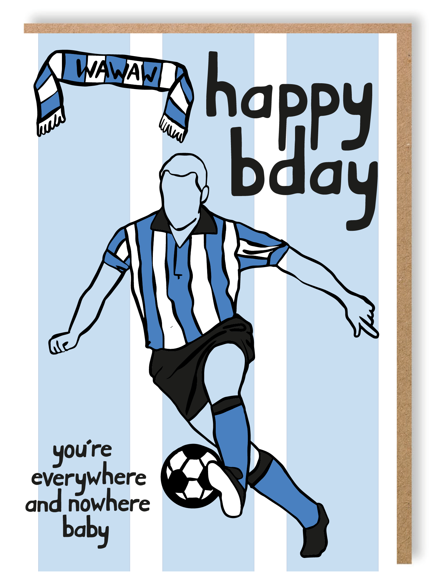 SWFC - Sheffield Wednesday Birthday Card - LukeHorton Art